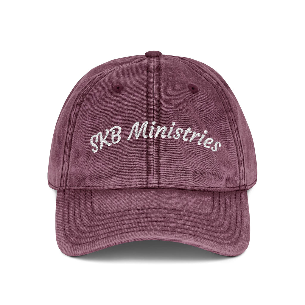 Vintage Embroidered Cap — SKB Ministries Washed Baseball Hat