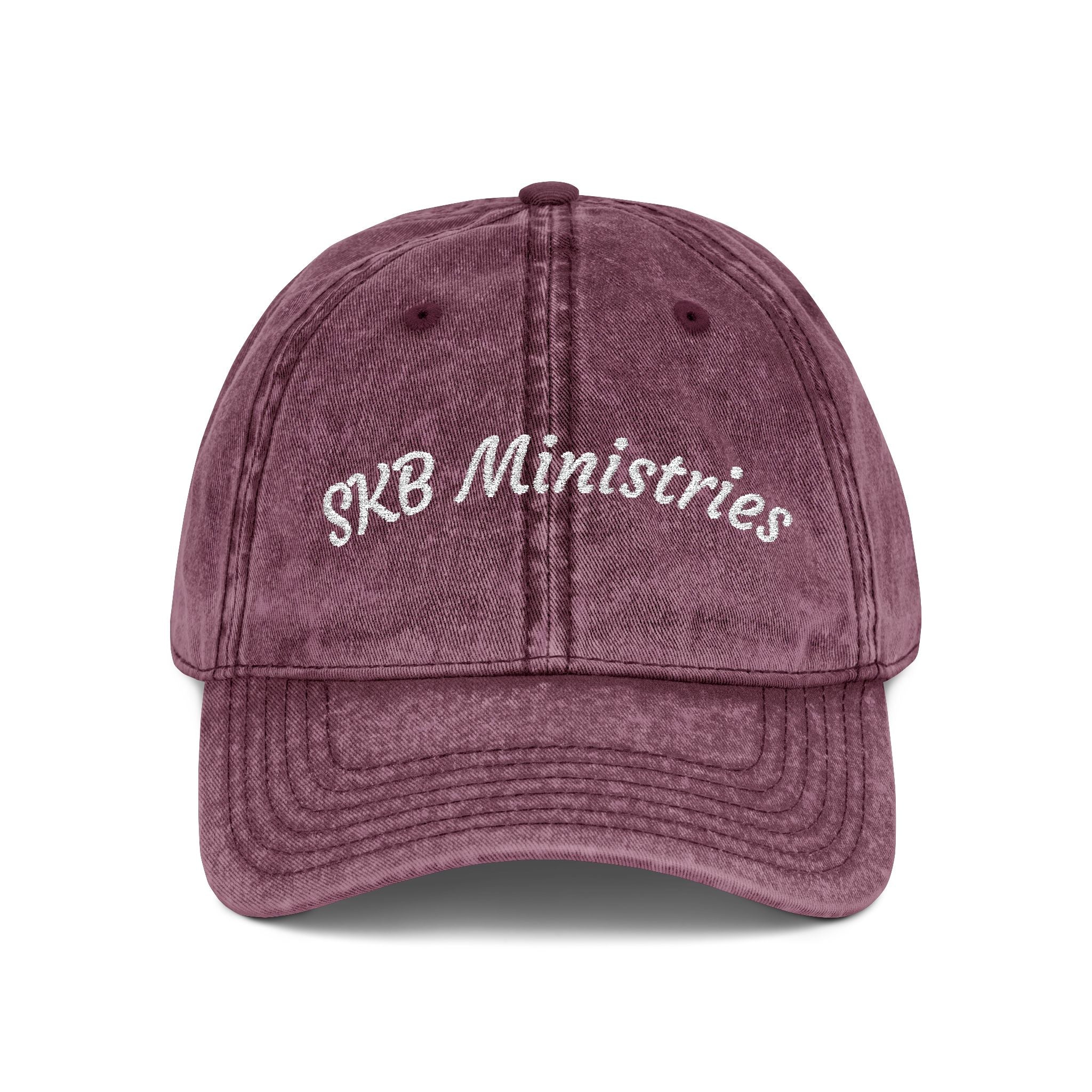 Vintage Embroidered Cap — SKB Ministries Washed Baseball Hat