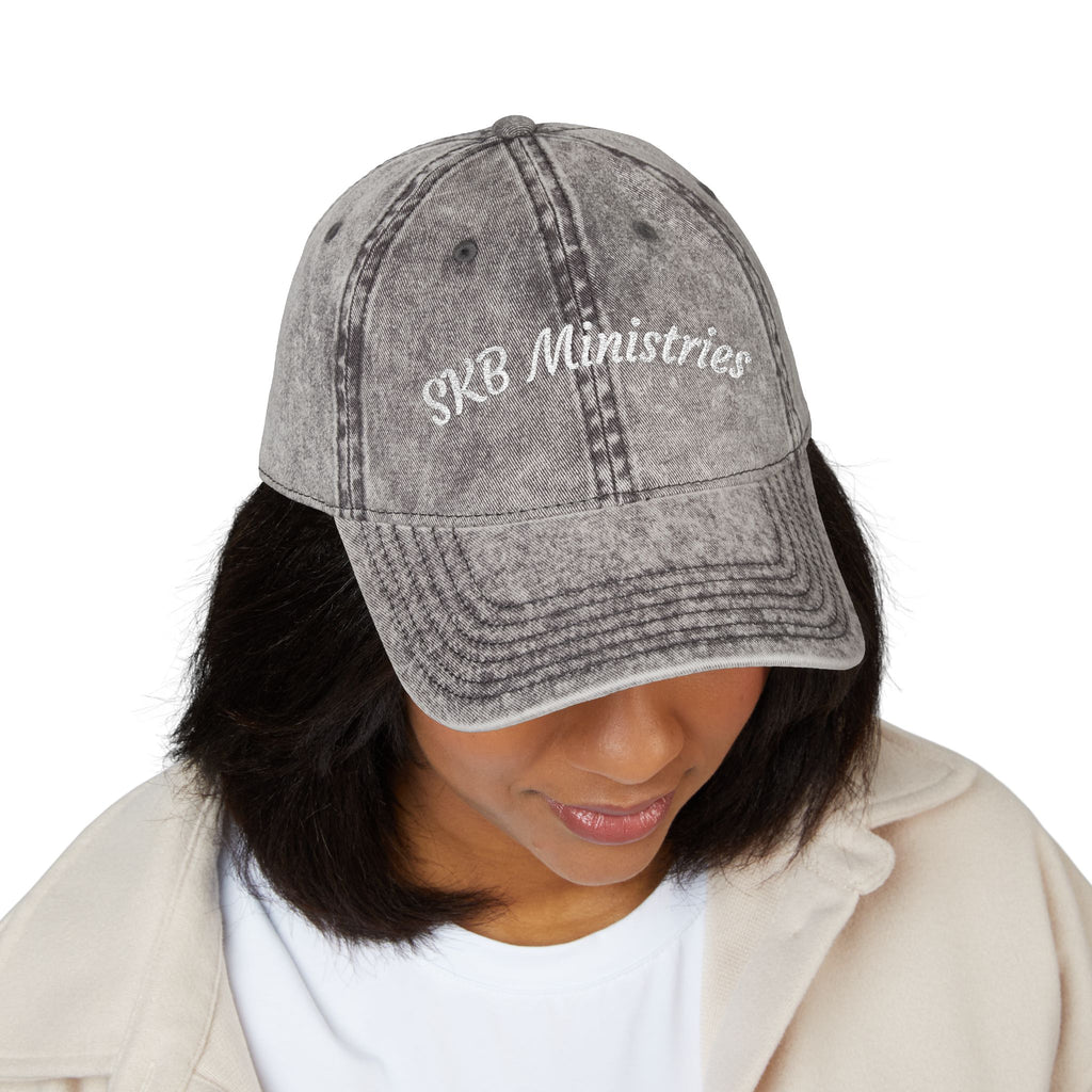 Vintage Embroidered Cap — SKB Ministries Washed Baseball Hat