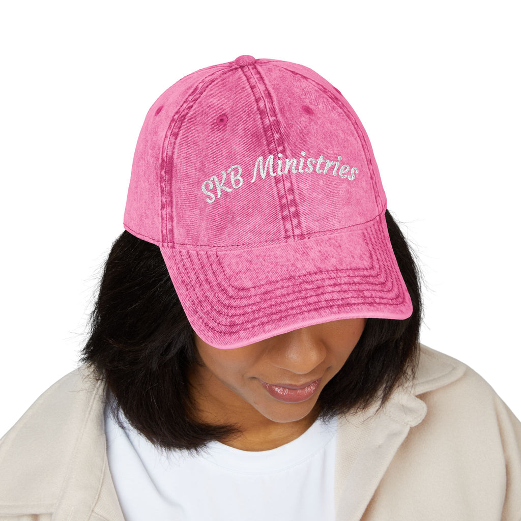 Vintage Embroidered Cap — SKB Ministries Washed Baseball Hat