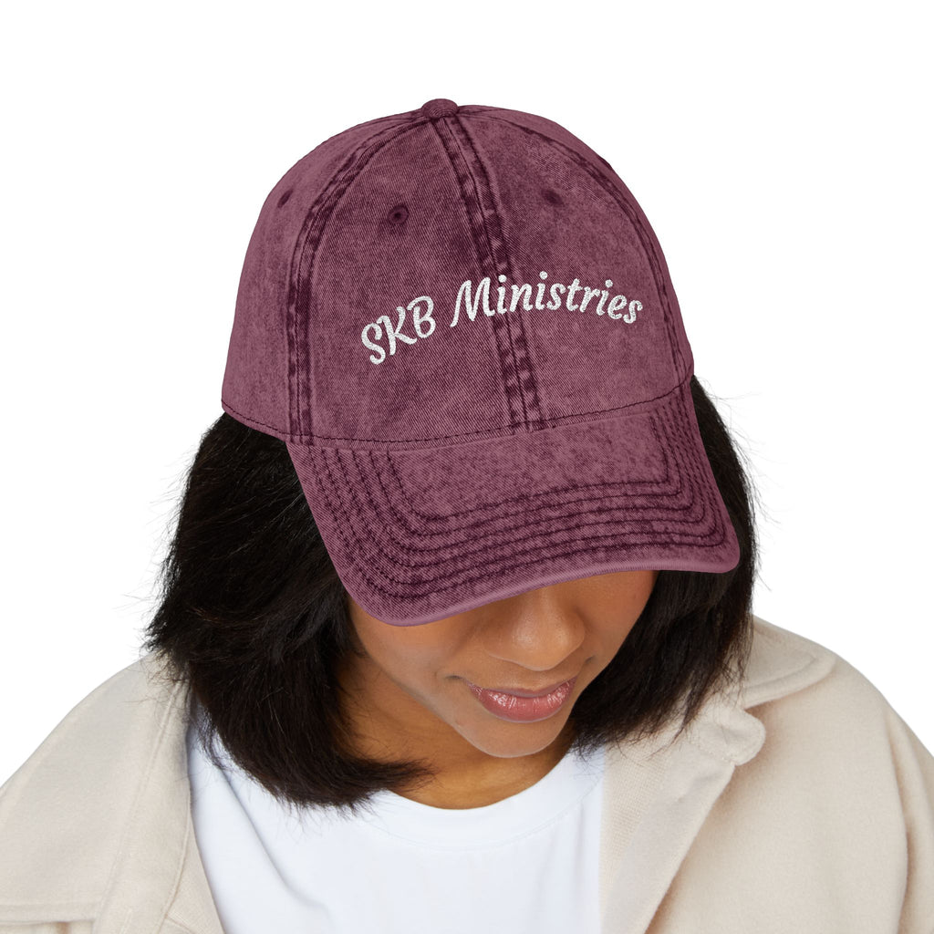 Vintage Embroidered Cap — SKB Ministries Washed Baseball Hat