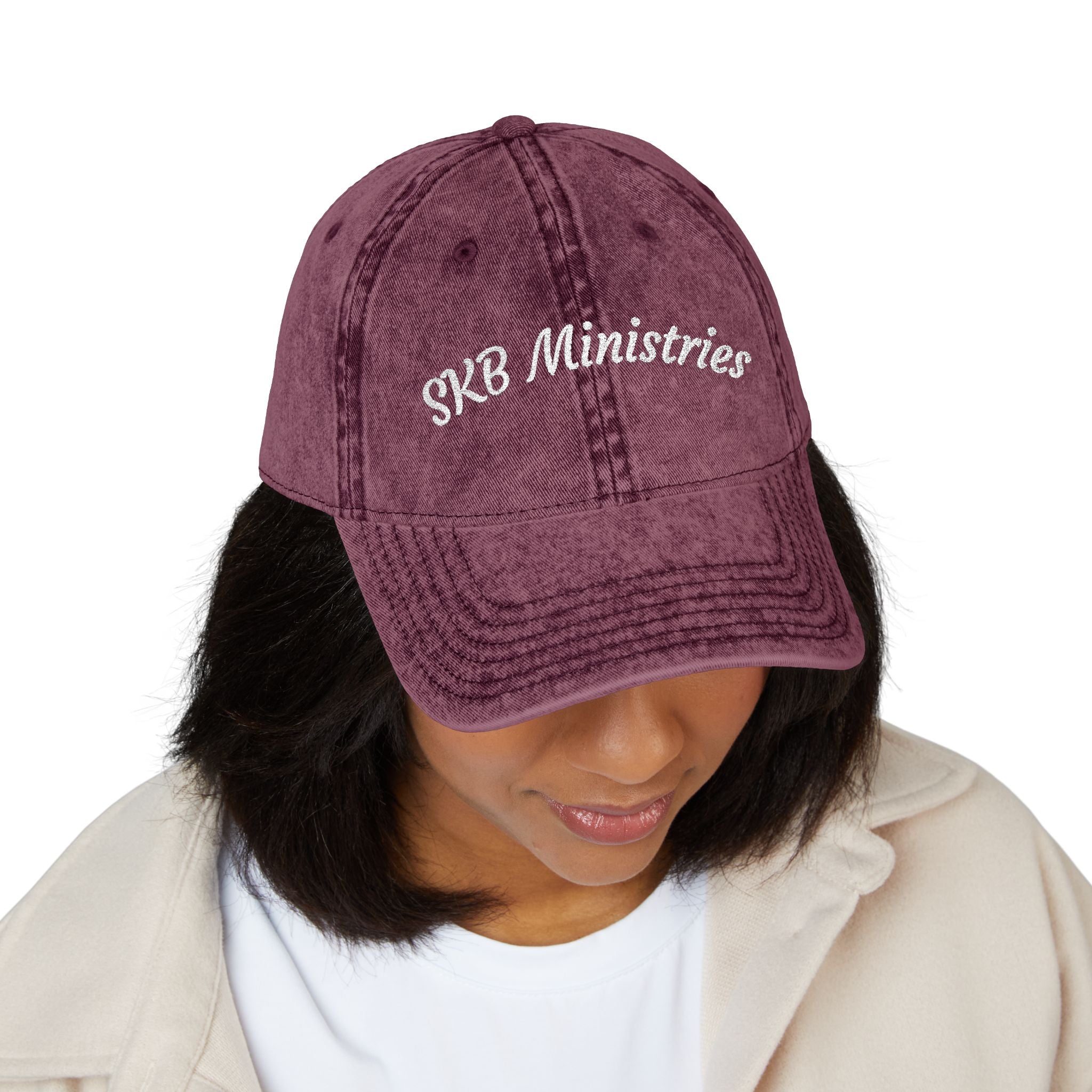 Vintage Embroidered Cap — SKB Ministries Washed Baseball Hat